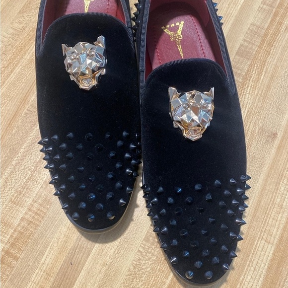 MEN'S VELVET SHOES: STYLISH SLIP-ON LOAFERS 8.5 - Picture 7 of 12